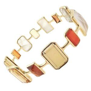Rare! Ippolita 18k Yellow Gold Large Quartz Newport Rock Candy Bracelet​
